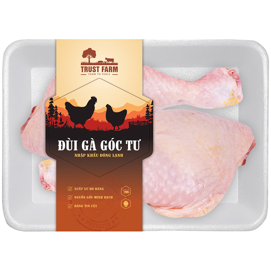 Đùi Gà Góc Tư Đông Lạnh Trust Farm 500g