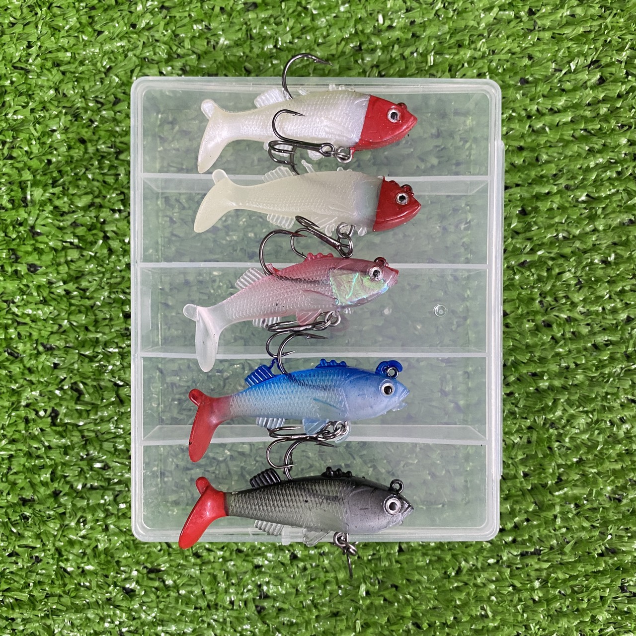 Mồi Giả Cá Mềm Yowago Hộp 5 Con Dài 5.5cm Nặng 8.1g Chuyên Lure Sông Suối