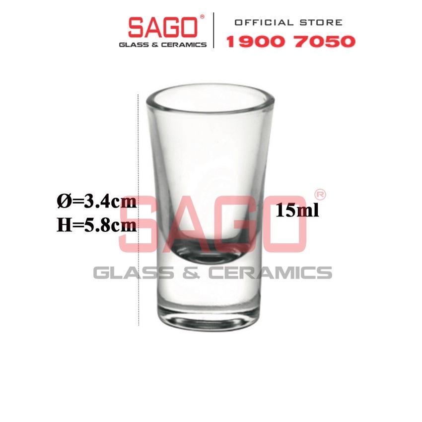 Ly Thủy Tinh Nhí King Dealay Shot Glass 15ml | Tùy Chọn Mẫu ly Thủy tinh Shot