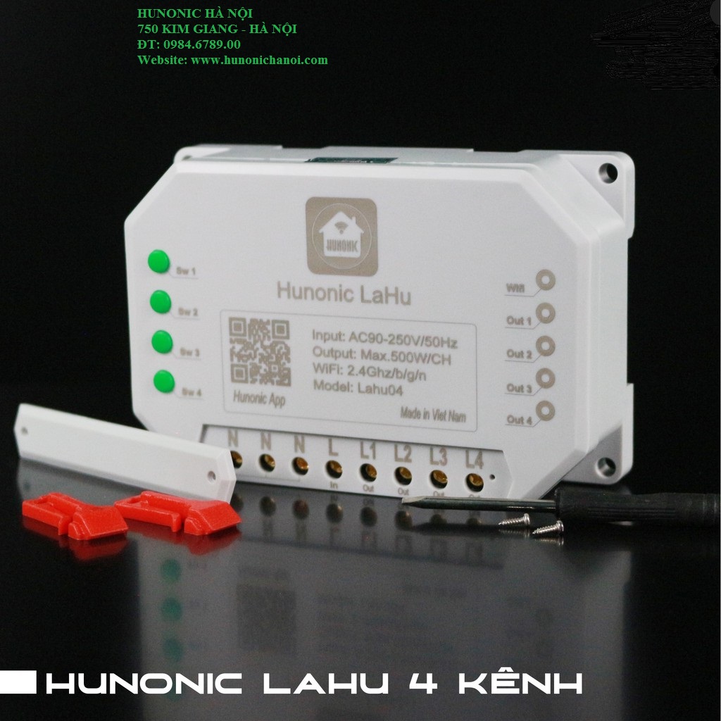 Công tắc Wifi Lahu 4 kênh Việt Nam