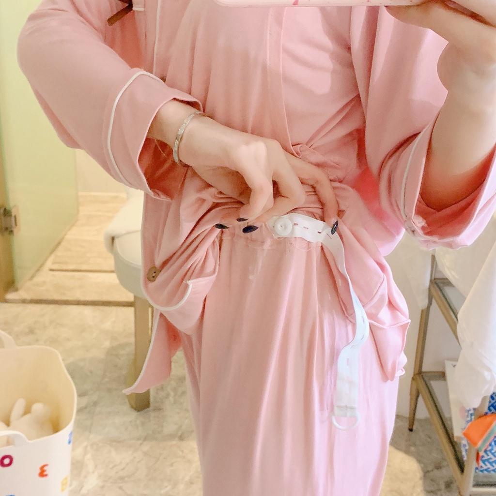 Đồ Bộ Bầu Cho Con Bú, Pijama sau sinh Cho Mẹ AZ89 Chất Liệu Cotton Co Giãn Hàng Cao Cấp Mặc Hè Thu