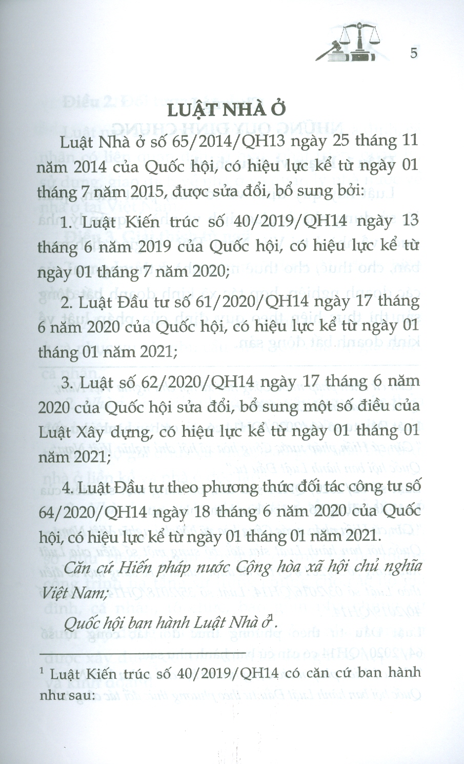 Luật Nhà Ở (Sửa đổi, bổ sung năm 2019, 2020, 2022)