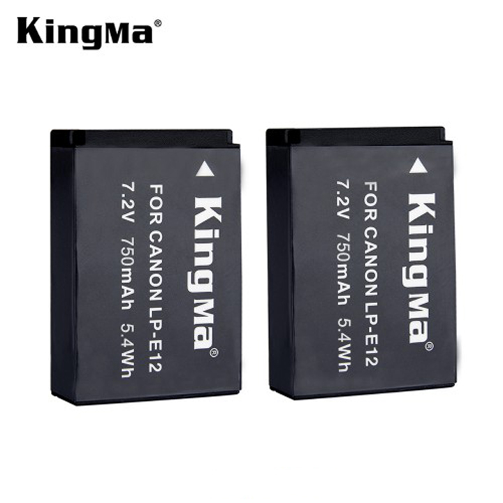 Bộ 2 pin và sạc đôi KingMa LP-E12 cho Canon M10 100D M2 - Hàng chính hãng