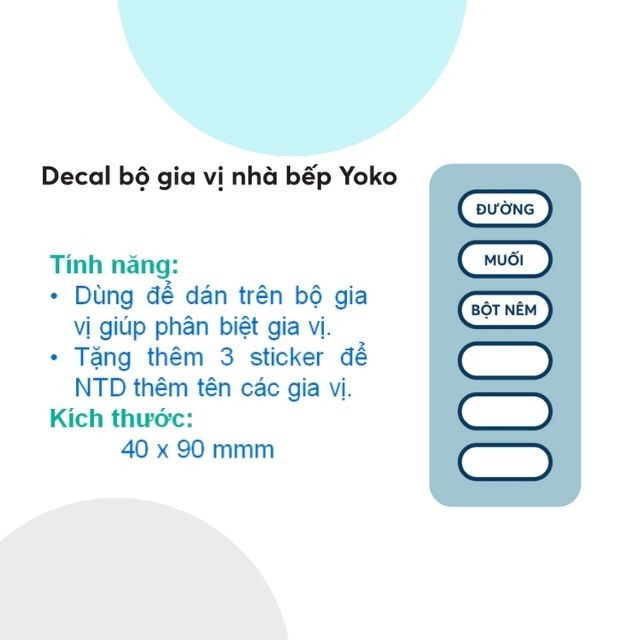 Bộ Đựng Gia Vị Nhà Bếp Cao Cấp Yoko Inochi Nhật Bản - Kháng Khuẩn - Nắp Kín - Sắp Xếp Linh Hoạt An Toàn Cho Sức Khoẻ  (117 x 109 x 303 mm) - Giao màu ngẫu nhiên