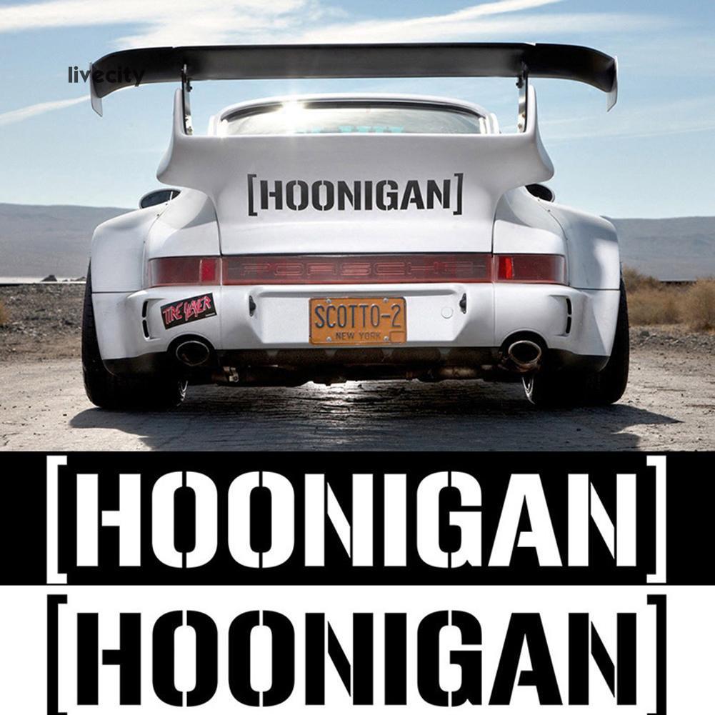 Decal trang trí tường / Xe - Chữ HOONIGAN