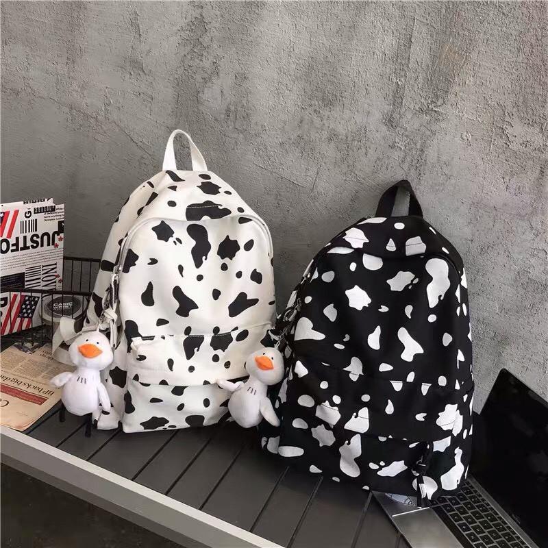 Balo Bò Sữa Siu Hot- Balo Unisex Uzzlang Nam Nữ