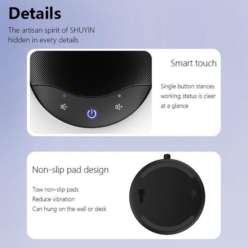 Micro Basspal cổng USB Type-C tiện dụng cho máy tính/hội nghị/học trực tuyến/ghi âm