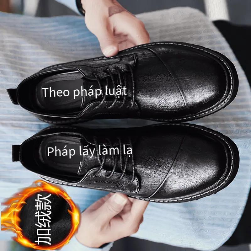 Giày da phong cách mới nhất giày đôi giày chống mài mòn giày công sở hợp thời trang giày lưới màu đỏ phù hợp với tất cả