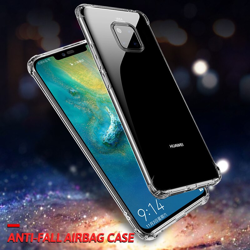 Ốp lưng dẻo trong chống sốc dành cho Huawei Mate 20 Pro - Hàng nhập khẩu