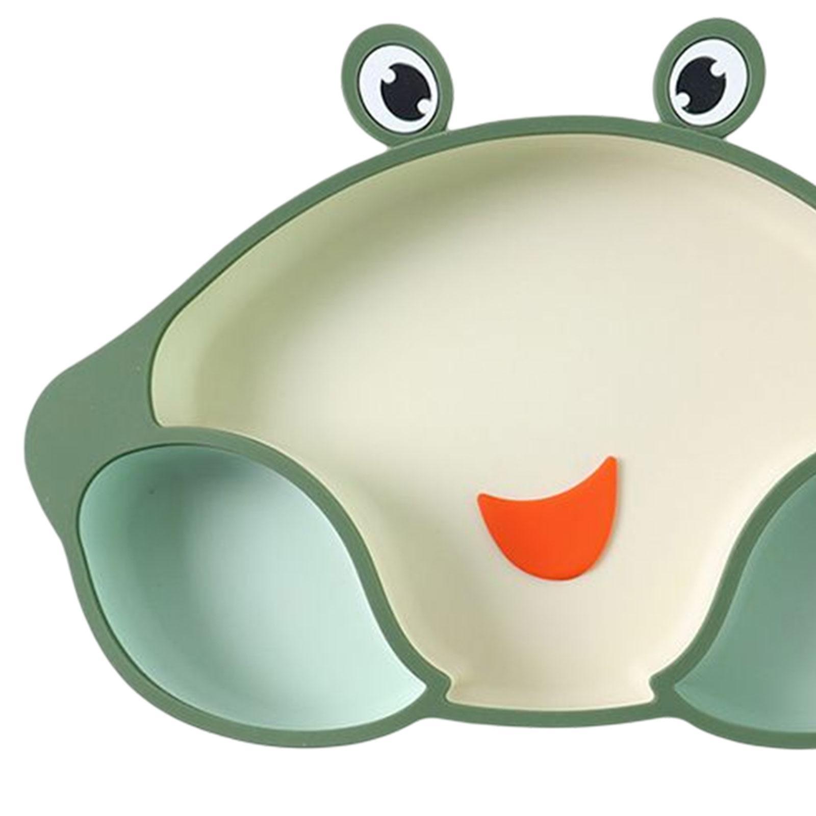 2pcs Silicone Suction Divided Plate Placemat Training Feeding Tablewares