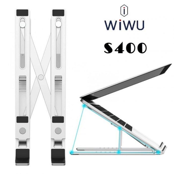 Giá Đỡ Laptop Stand WiWU S400 / ACOME ALS01 hợp kim Nhôm, Có Thể Gấp Gọn, 6 Mức Độ Điều Chỉnh Độ Cao, Tản Nhiệt Cho Macbook