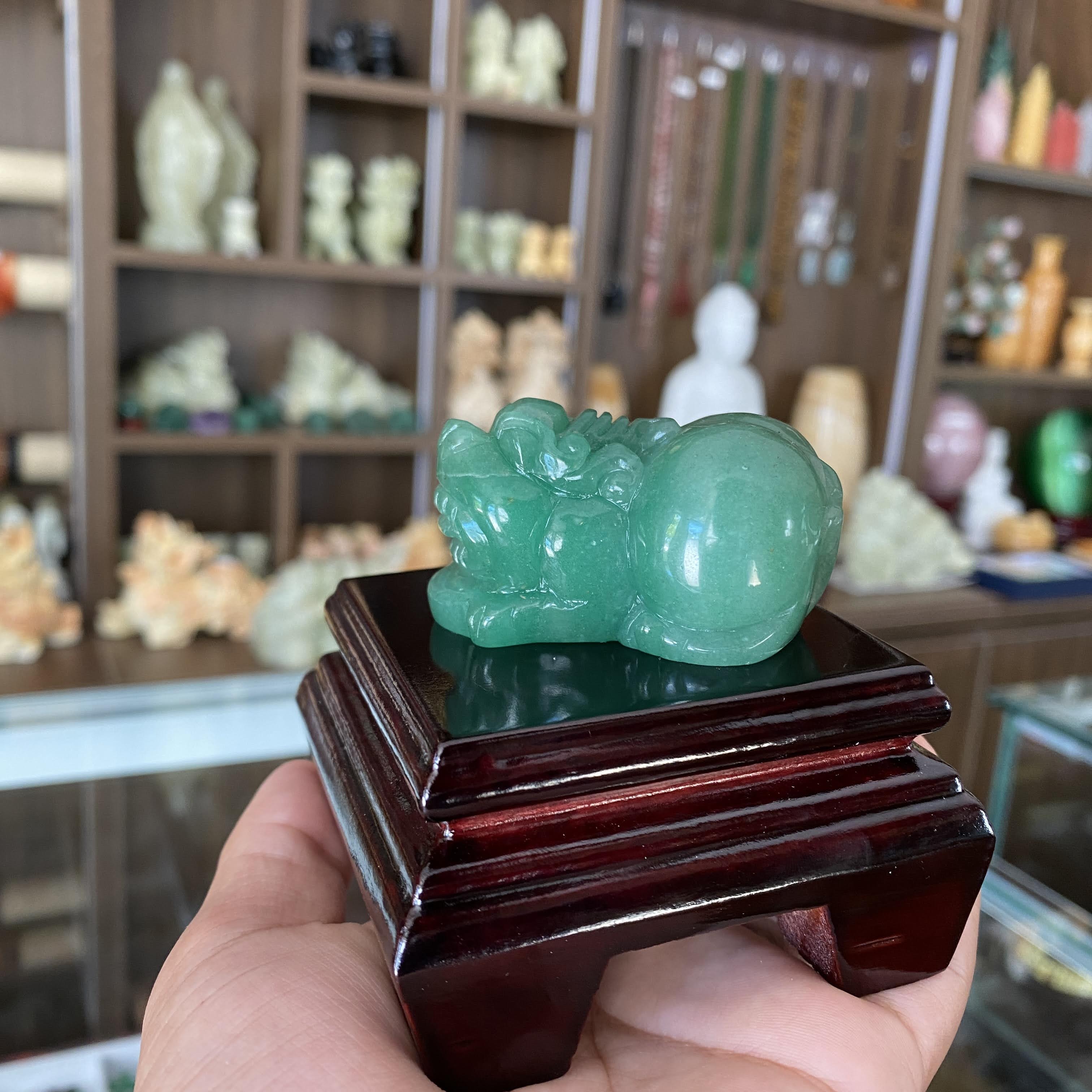 Tượng tỳ hưu nhỏ đá thạch anh Aven - đá Non Nước