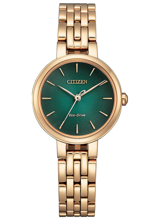 Đồng Hồ Nữ Citizen Dây Thép Không Gỉ EM0993-82Z - Mặt Xanh