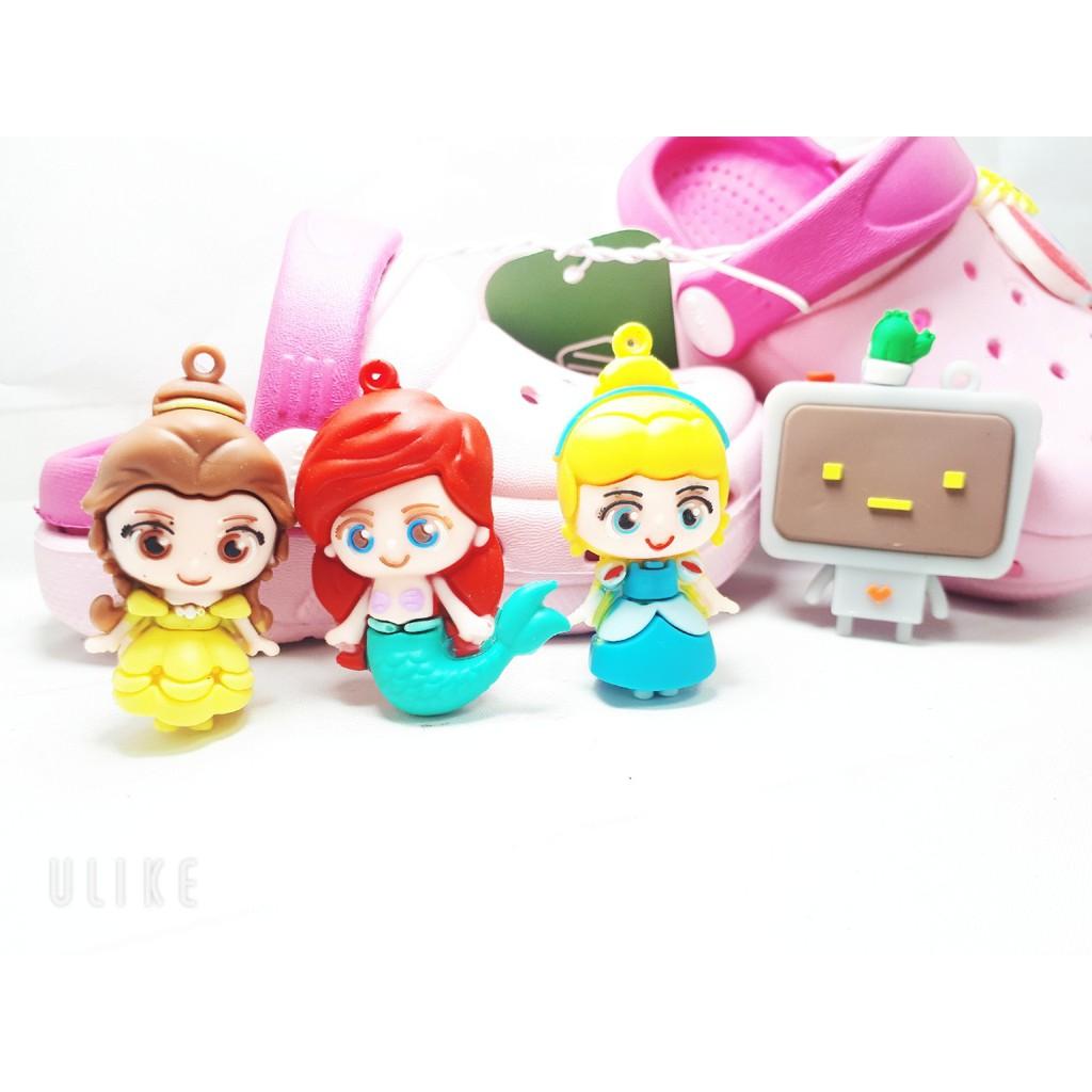 STICKER JIBBITZ gắn dép crocs, dép trẻ em 4D nhân vật hoạt hình 4 loại TO/ BIG/ LỚN