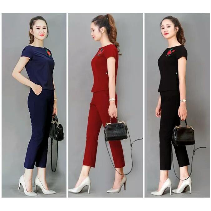 BỘ ĐỒ THÊU HOA HỒNG CAO CẤP B12