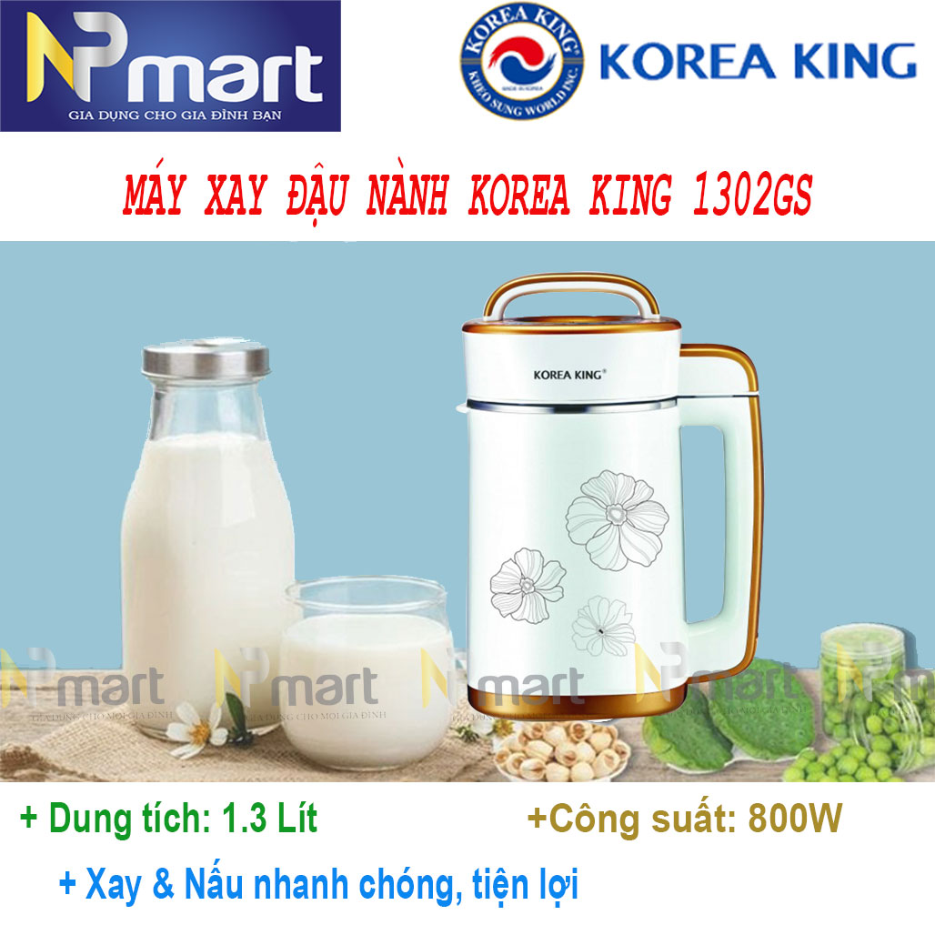 Máy Làm Sữa Đậu Nành Korea King KSM-1302GS (1.3L) - Hàng chính hãng