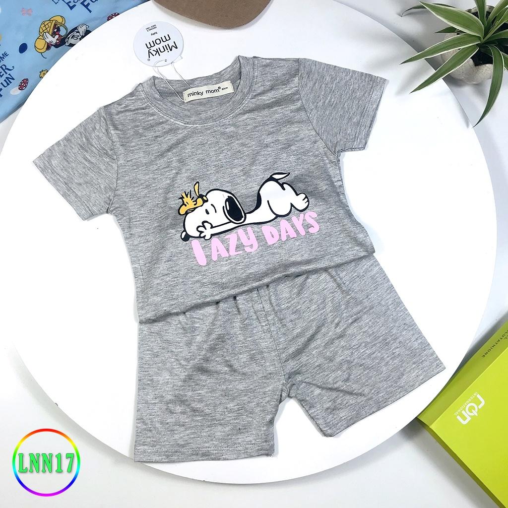 Bộ Cộc Tay Cho Bé LNN17 Đồ Bộ Thun Lạnh Cao Cấp Mềm Mịn Thoáng Mát Dễ Chịu, Thoải Mái Cho Bé