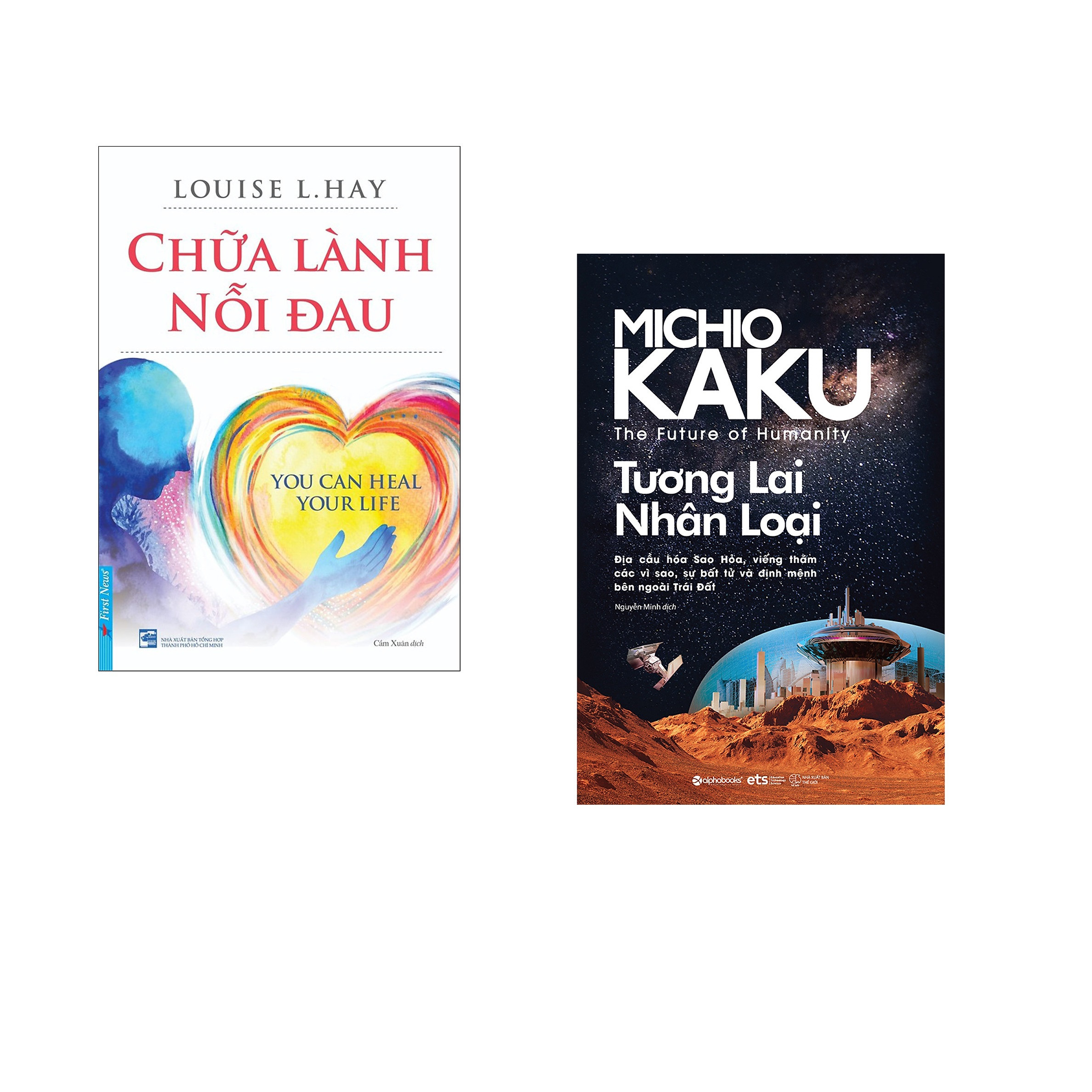 Combo 2 cuốn sách: Chữa Lành Nỗi Đau + Tương lai nhân loại