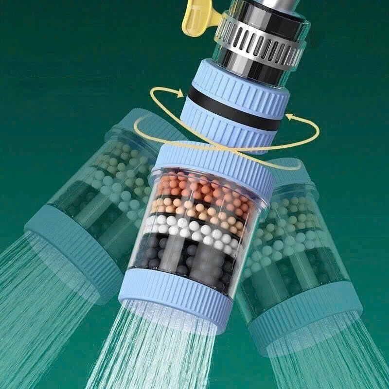 Vòi Lọc Nước Xoay 360° Gắn Lavabo &amp; Nhà Bếp – 6 Lớp Lọc Than Hoạt Tính, Loại Bỏ Clo, Cặn Bẩn, Điều Chỉnh pH- HÀNG CHÍNH HÃNG MINIIN