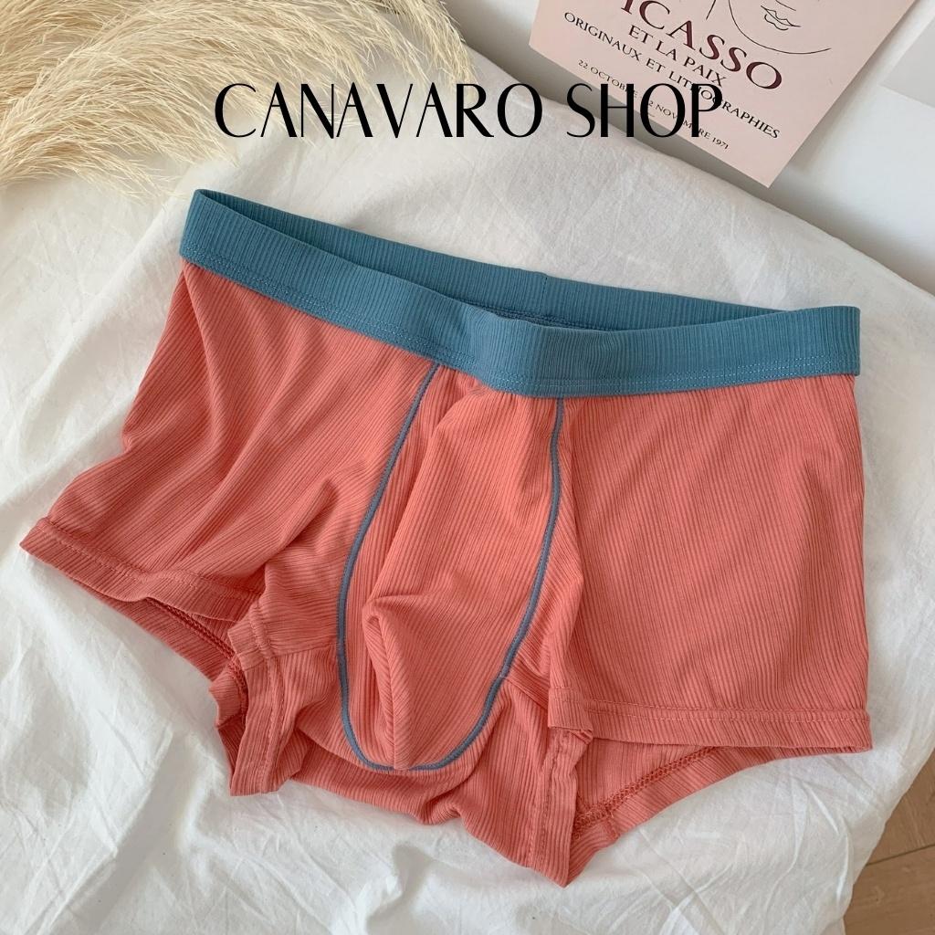 Quần lót nam boxer thun lạnh cao cấp, Quần sịp nam đùi cao cấp, co giãn đa chiều, thoáng khí, mềm mịn CANAVARO SHOP CN38