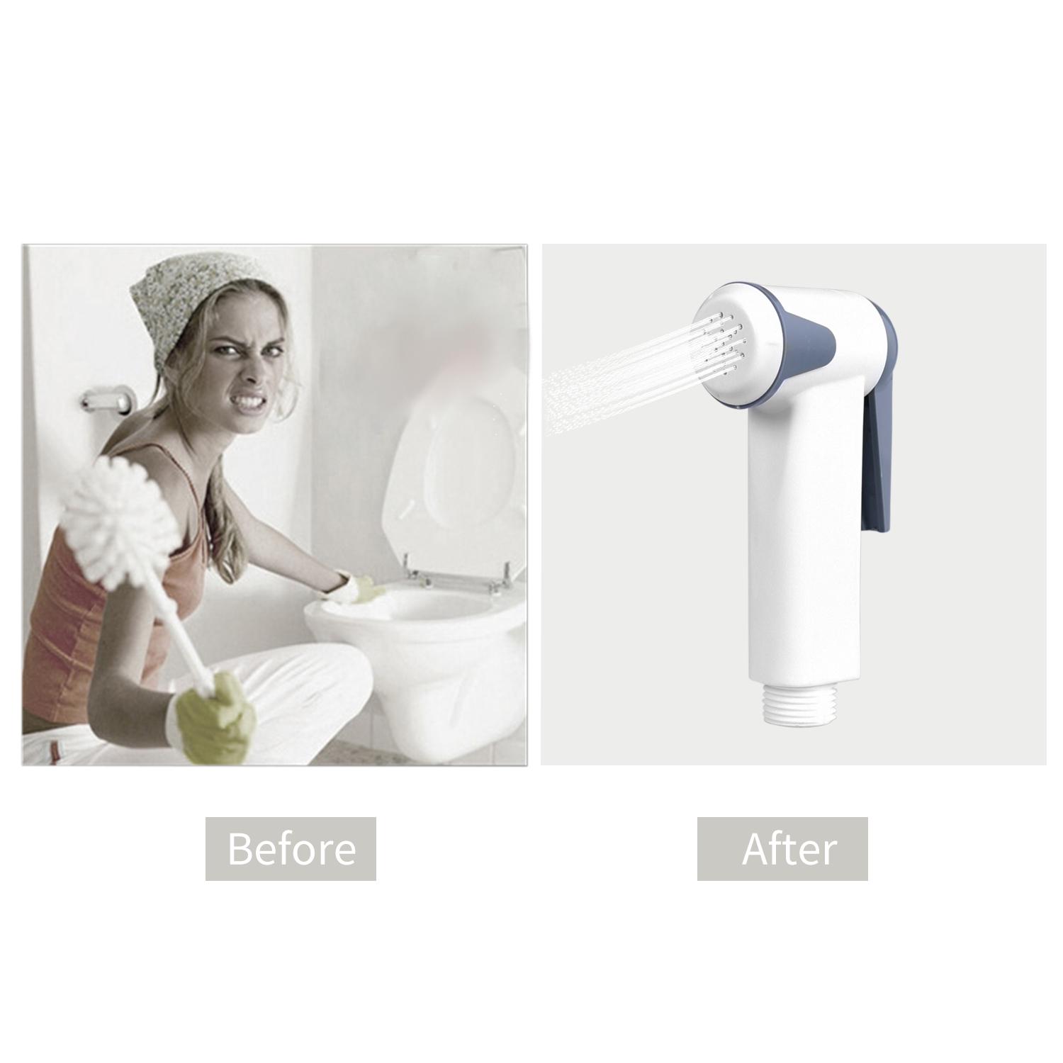 Vòi xịt rửa vệ sinh cầm tay nhà tắm, chất liệu nhựa ABS siêu bền