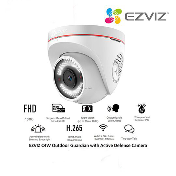 Camera IP Wifi EZVIZ H8 Pro bản 3MP 2K quay quét thông minh ngoài trời