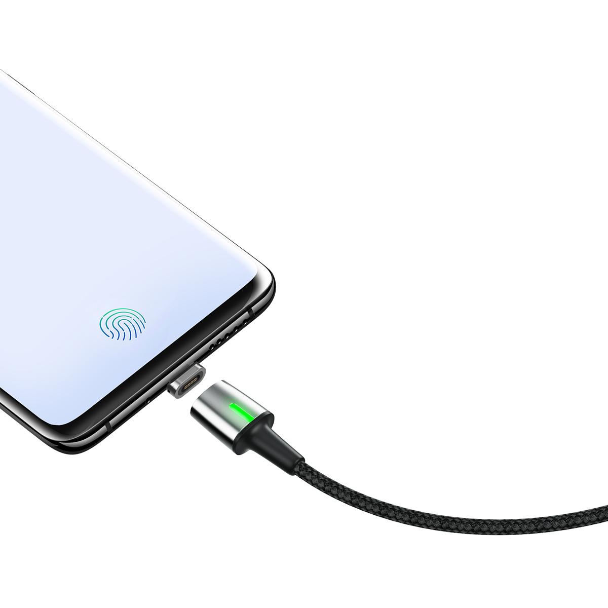 Cáp sạc từ tính Baseus Zinc Magnetic đầu Micro cho Samsung, Sony / Huawei /Xiaomi / OPPO / Vivo (Cáp Dài 1M -2.4A , Sync Data & Quick Charge 3.0, New Model 2019) - Hàng chính hãng