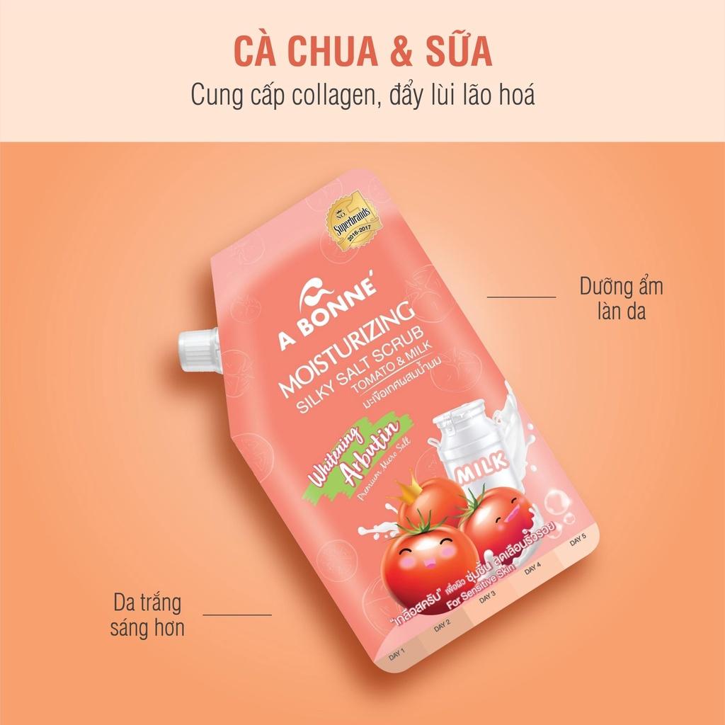 Muối Tắm Tẩy Da Chết A Bonne Moisturizing Silky Salt Scrub Cà Chua 350g