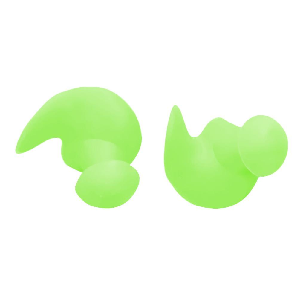 2 Pair Swimming Ear Plug Hearing Protector Sleeping Noise Reduction 25mm