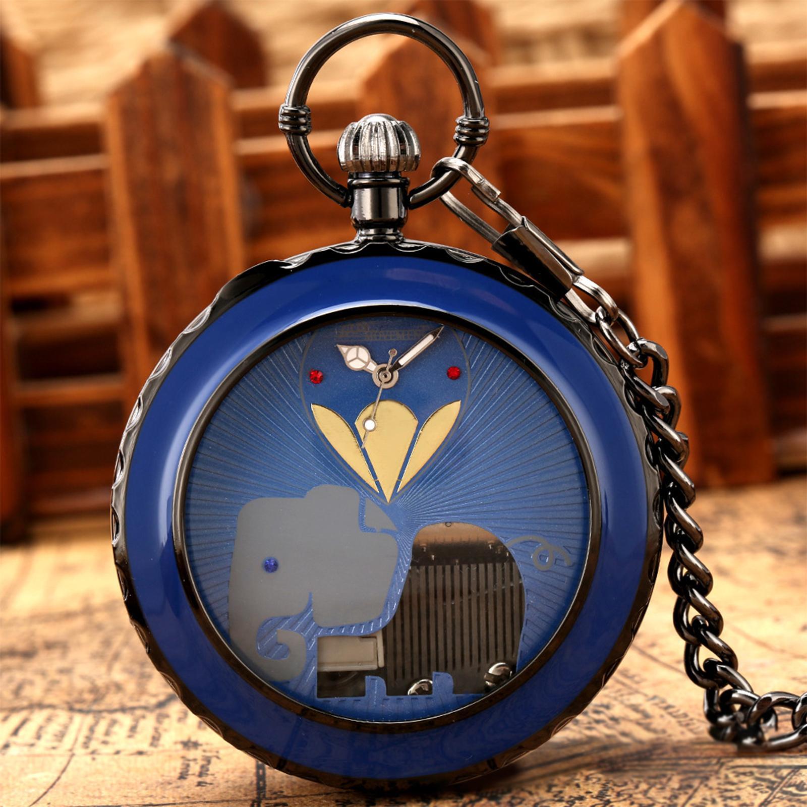 Pocket Watch Musical Movement Retro for Graduation Son