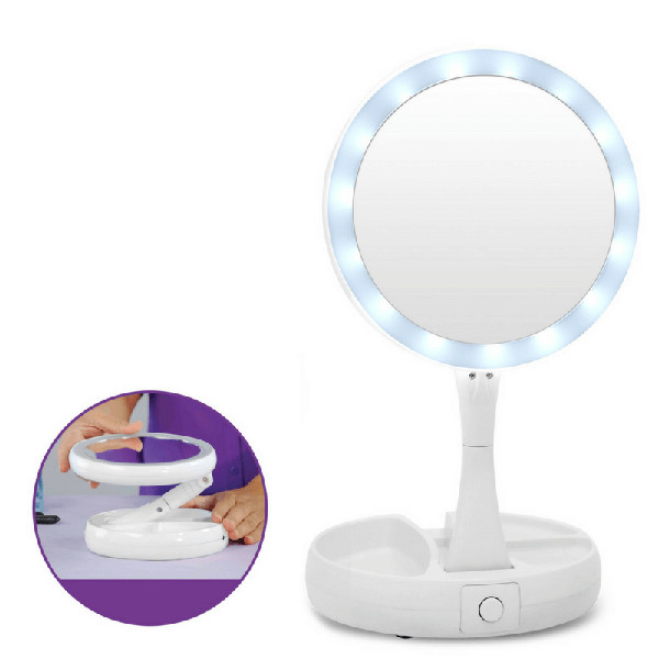 GƯƠNG TRANG ĐIỂM MINI CÓ ĐÈN LED