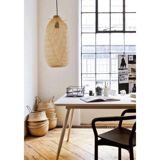 Đèn Mây ,Đèn Tre Decor - Đèn lồng mây tre hình lọ