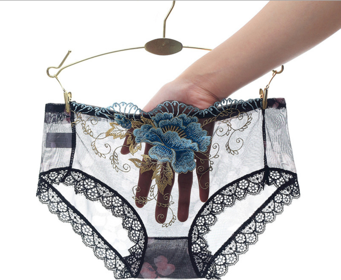 Bộ 5 quần lót ren nữ thêu hoa