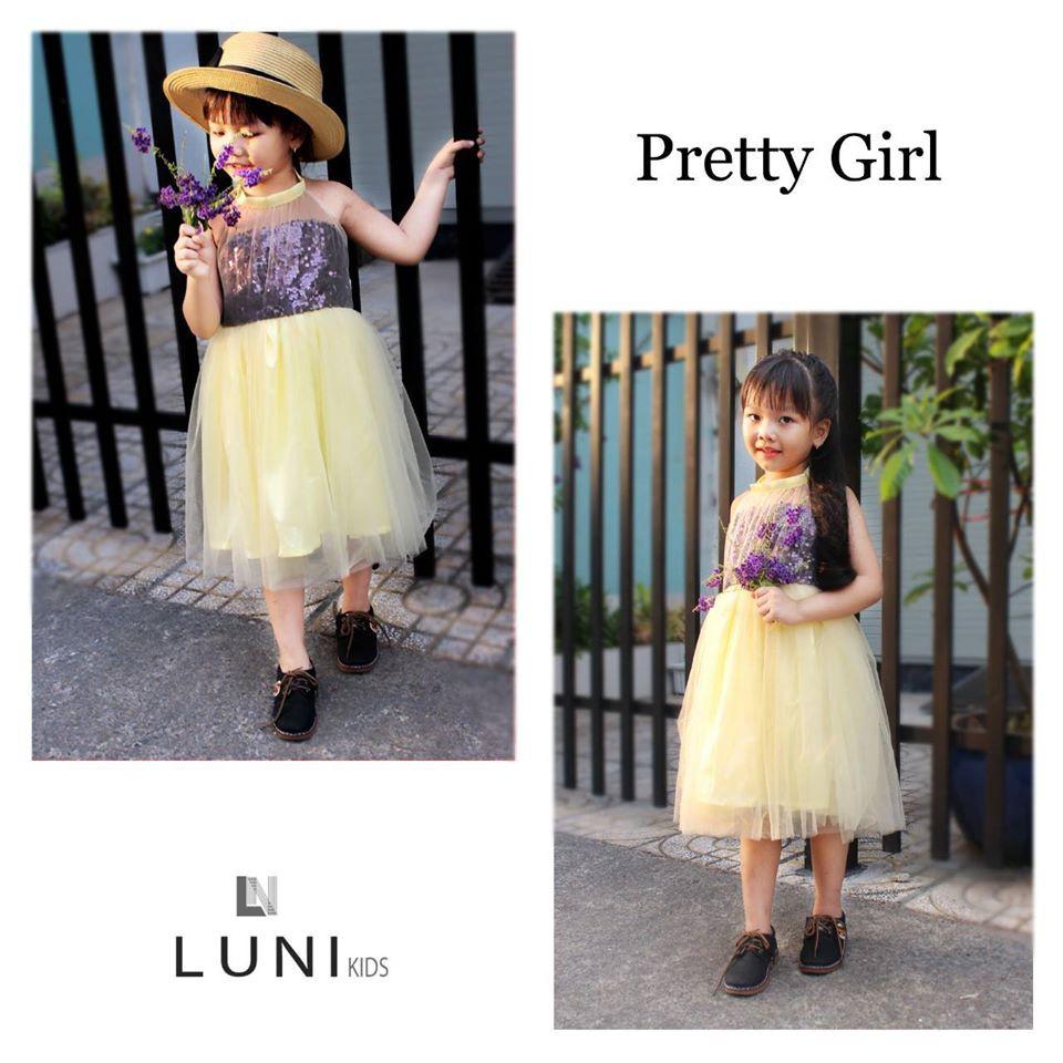 Đầm công chúa kim sa