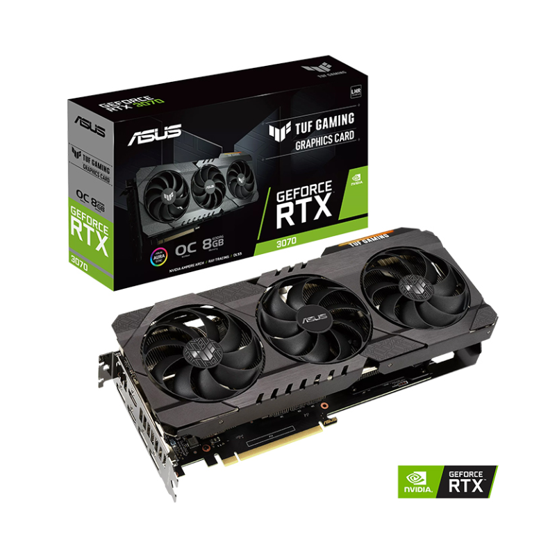 Card Màn Hình ASUS TUF Gaming GeForce RTX 3070 V2 OC | TUF-RTX3070-O8G-V2-Gaming - Hàng Chính Hãng