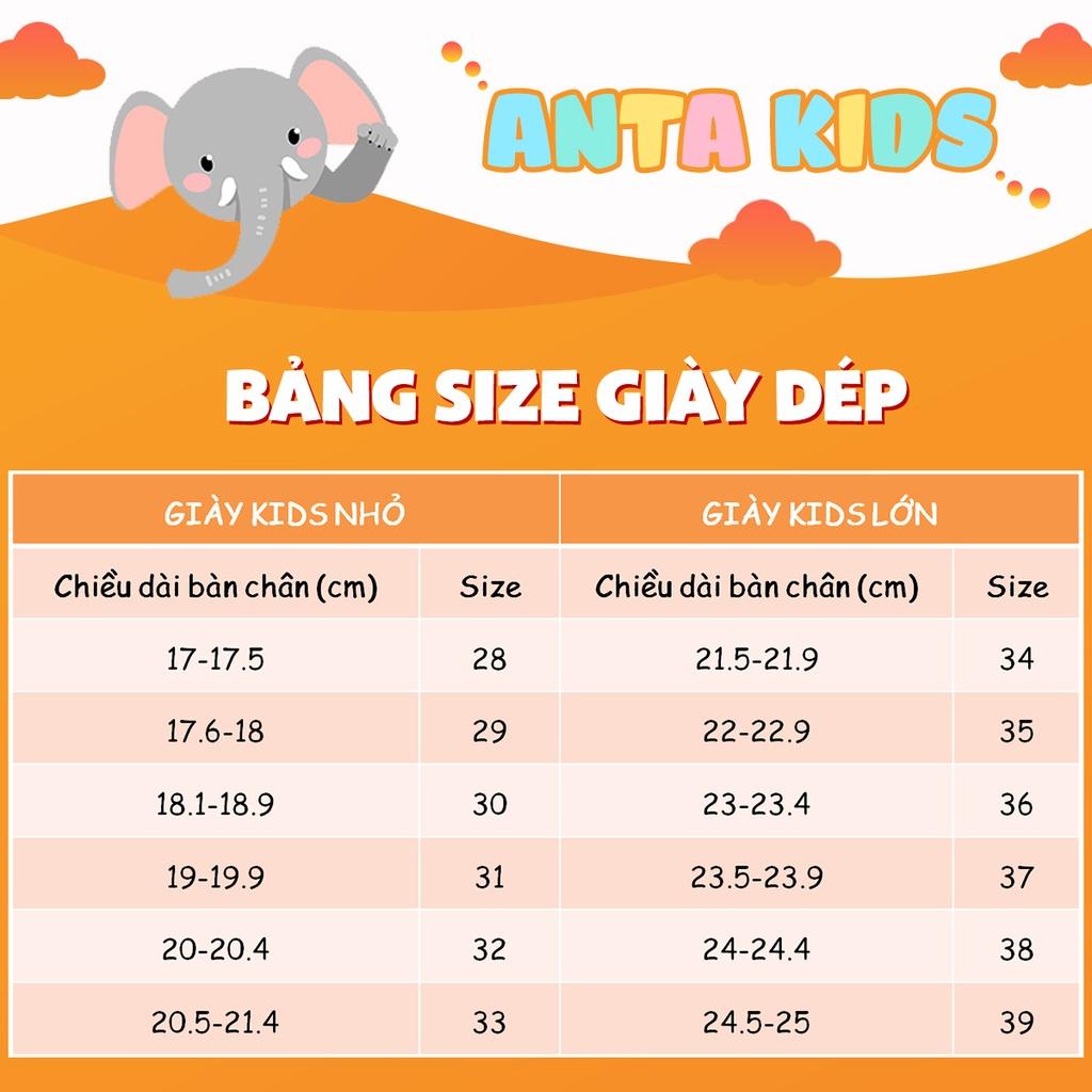 Giày đế bằng bé trai Anta Kids kiểu dáng đường phố năng động, quai dán tiện lợi 332319982S-3
