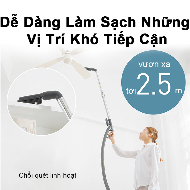 Máy Hút Bụi Dạng Hộp Panasonic MC-CL609HN49 - Công suất 2200W - Công nghệ gió xoáy cực đại - Bộ lọc HEPA &amp; lưới lọc hiện đại - Hàng chính hãng