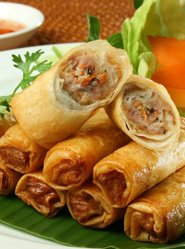 Image result for cuá»n chả giò thá»t bò december restaurant