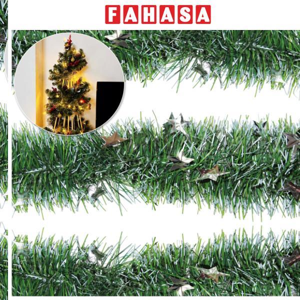Dây Trang Trí Noel Ngôi Sao 180 cm - Chaang Chiia LP-SL-4S - Màu Bạc