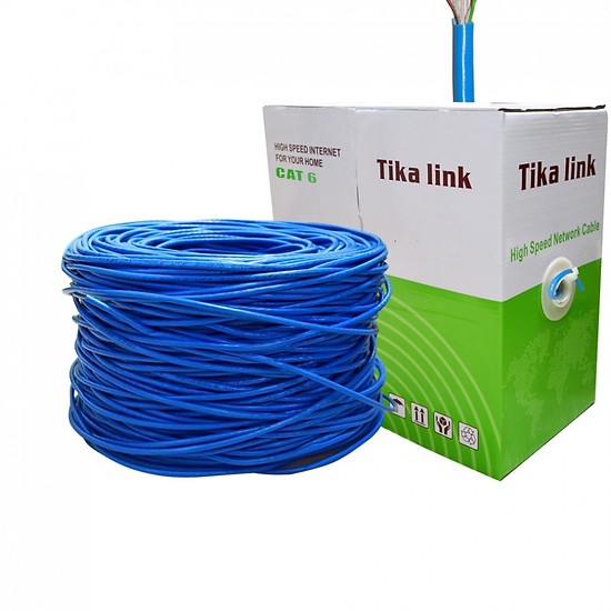 Dây mạng CAT 6 - 9999 lõi đồng tiết diện 0.58mm - 24AWG - Hàng chính hãng