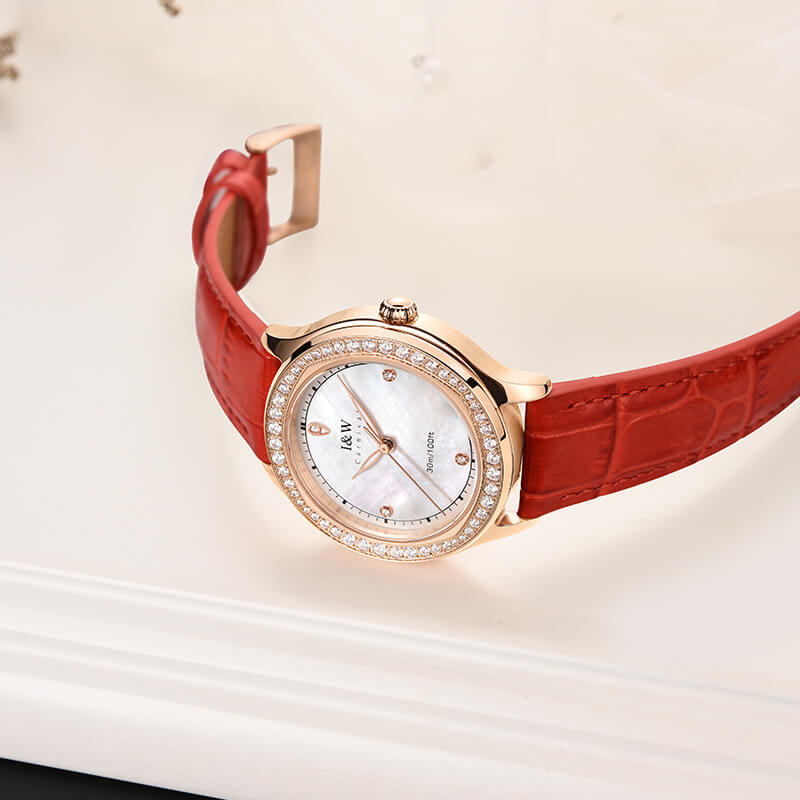 Đồng hồ nữ chính hãng IW CARNIVAL IW593L-1 Kính sapphire ,chống xước ,Chống nước 30m ,Bảo hành 24 tháng,Máy điện tử(Pin),dây da cao cấp, thiết kế đơn giản dễ đeo