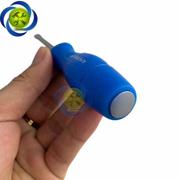 Vít đóng dẹp Kingtony 14825503 8mm x 5.5mm x 75mm cán xanh