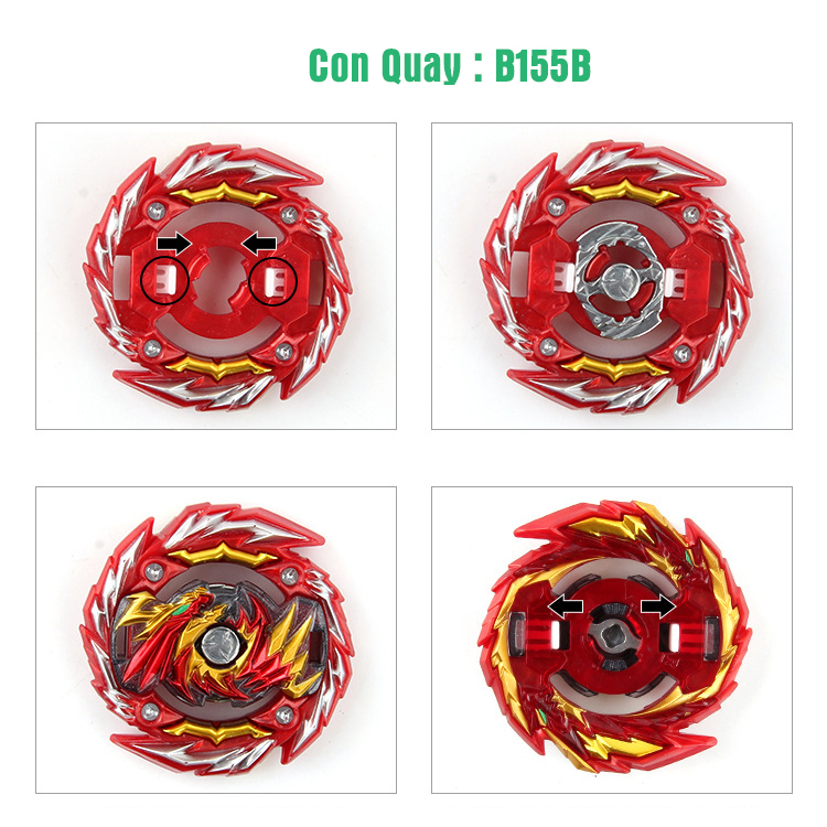  Đồ Chơi Con Quay B155 Kèm Tay Phóng | Con Quay BEYBLADE B155