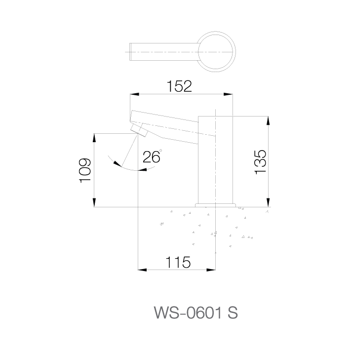 Vòi chậu cảm ứng lạnh - WS-0601S - INOX SUS 304