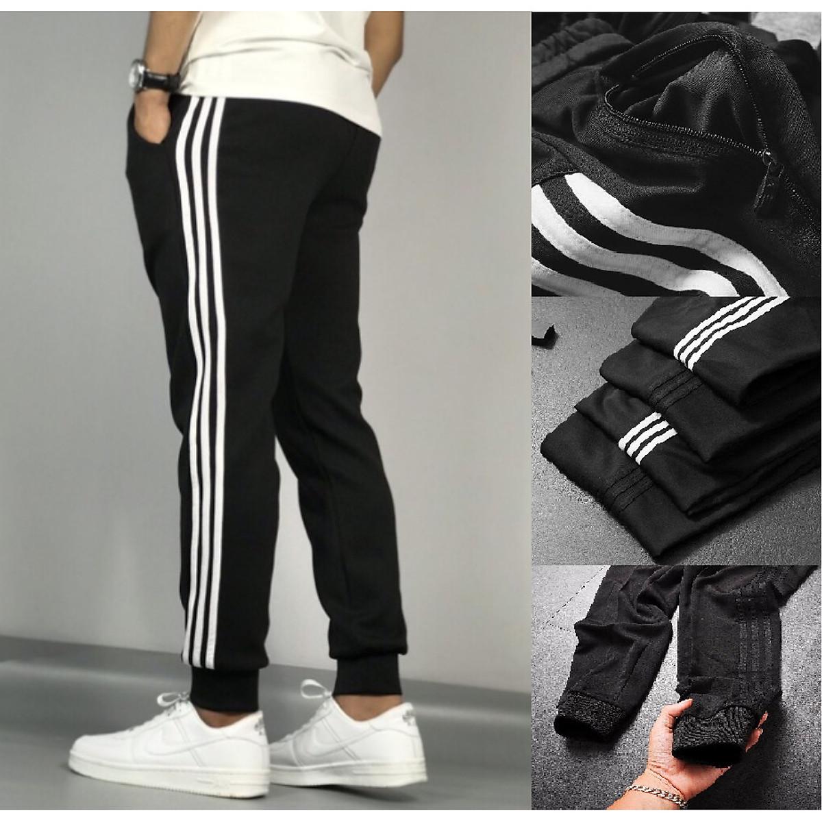 QUẦN THUN JOGGER NAM TẬP THỂ THAO,ĐI HỌC,ĐI CHƠI PHỐI SỌC