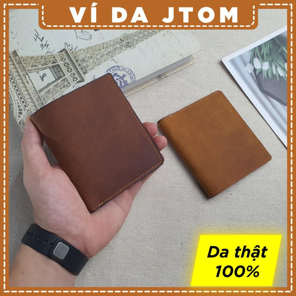 Ví da đứng nam da sáp WS104