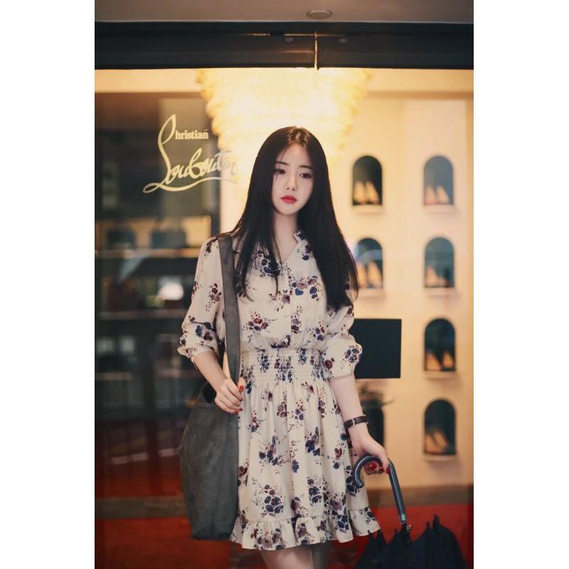 Đầm hoa nữ, đầm xòe đuôi cá xinh xắn Da56