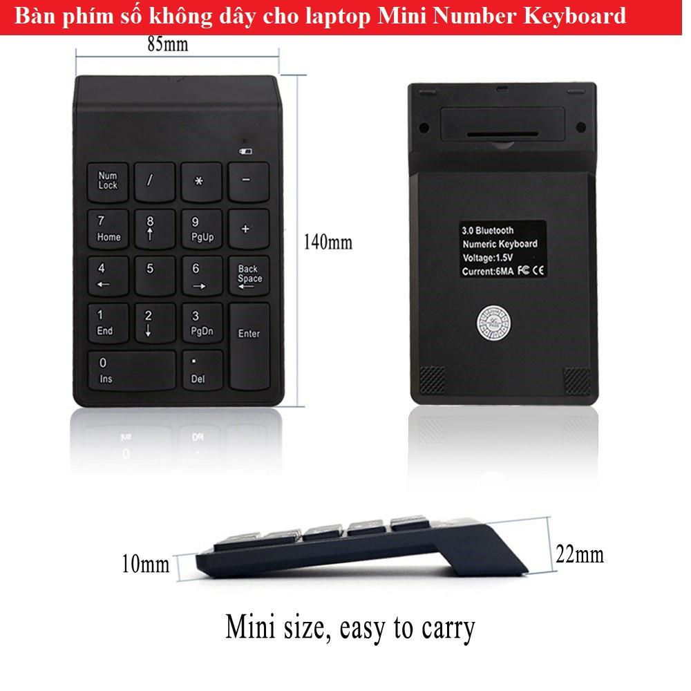 Mini Number Keyboard - Bàn phím số không dây cho laptop