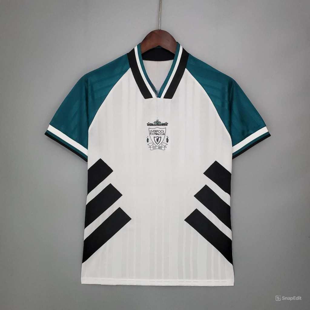 Áo Bóng Đá Retro Liverpool 1993/1994 - Sân Khách bản cao cấp vải Cotton Polyester
