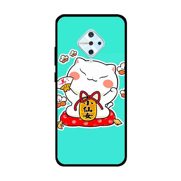 Ốp Lưng in cho Vivo S1 Pro/ Vivo V17 Mẫu Mèo May Mắn 5 - Hàng Chính Hãng